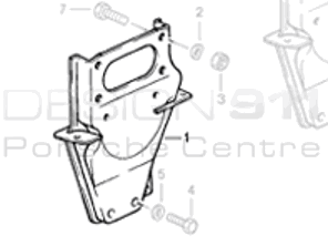 发动机支架控制台。保时捷 911 1984-89 - 93011501709 - 93011501709