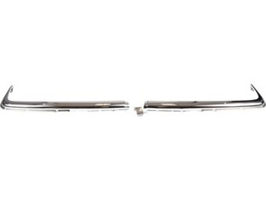 Set rivestimento paraurti anteriore cromato. Mercedes SL R107 / SLC C107 *Dansk - 1078850601, 1078850602 - A1078850601, A1078850602