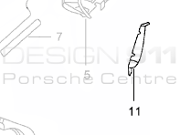 Rear 1/4 Panel Plate. Porsche 996 C2 / C4 / GT3 MKI - 99650185503GRV, 99650185603GRV