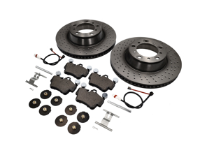 后刹车片和刹车盘套件 保时捷 997 3.8L C4S - 99635240X02BRE, 99635240X02, 95535296000, 99761275402, 99635208600, 99635208602, 99735193907BRE, 99735193907, 90026904701, 99906705009