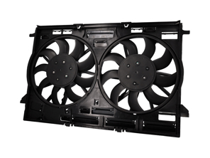 Radiator water cowling with fans, 400W, 370mm. Porsche 9YA Cayenne - PAB959455B, PAB95945520, PAB12120710, PAB95945530, PAB959455C