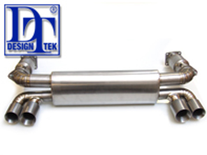 Escape Silenciador / Silenciador Titanio DesignTek para Porsche 996 Turbo - 99611102775, 99611102776