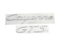 CAYENNE GTS - Rear Badge - 955.559.039.00.4W9, 955.559.040.00.4W9, 955559039004W9, 955559040004W9