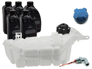 Engine coolant expansion tank kit with sensor. Porsche 996 2001 >> / 997.1 / 997.2 - 99610615703, 99610615704, 99610615700, 99610615701, 99610615702
