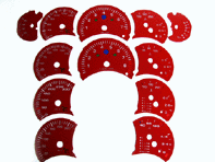 Facce del quadrante. Porsche 986 Boxster / 996 / 996TT - F9664120101, F9664120102, F9664120103, F9664120104, F9664120105