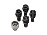 Kit bulloni antifurto per ruote NERI STD - Originale Porsche - WHT010065A