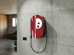 Design cover in 917 Salzburg design for closed charging dock. Porsche Taycan / Cayenne E-Hybrid / Panamera E-Hybrid - 7PP915706A, 9J104400030