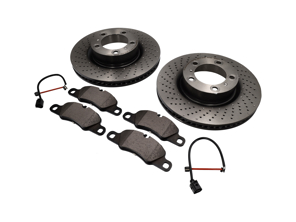 FRONT Brake Pads and Brake Disc Package Porsche 991 3.4L - 99735140101, 99735140201, 98135193904