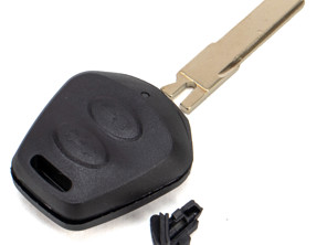 Key head casing with blank key. Porsche 986 Boxster / 996 - 98663724301, 57550, 98663724418, 986637244, 986637243, 98663724416, 98663724417, 98663724418, 99663724322, 99663724335, 99663724445, 99663734700, 99663735100, 99663735500