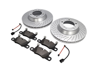 Pastiglie freno POSTERIORI e pacchetto disco freno Porsche 991 S 3.8L - 99135294904, 99635240502, 99635240602