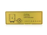 Sticker Firing Order. Porsche 928 - 92800610500