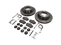 REAR Brake Pads and Brake Disc Package. Porsche 997 C2 Brembo - 99635240104, 98635293911, 99661236501, 99635208600, 99635208602, 99635295901, 99635240104BRE, 98635293911BRE