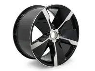 Rear 21-inch Exclusive Design Alloy Wheel, in Jet Black Metallic for Porsche Taycan - 9J1601025RC9X, 9J1601025ADC9X, 9J1601025, 9J1601025QC9X, 9J1601025ACC9X