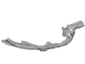 Bevestigingsstrip achterbumper. Porsche 991.2 turbo - 99150583507, 99150583607