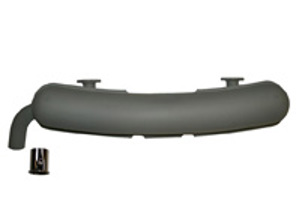 Exhaust Muffler / Silencer Rear box. Porsche 914/6 2.0L 6cyl 1970-73 - 91.405, 91405, 1620600200, 90111101111 - 91.405, 1620600200