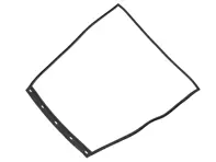 Bonnet seal. Porsche 964 1990-94 / 964 Turbo - 96450412301, 96450412303