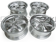 16' Style 548C Fuchs Style Alufelgen CHROME FINISH 7.0J und 9.0J für Porsche Car - 91136211500, 91136211590, 91136211700, 91136102099, 91136211790