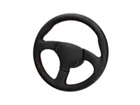 Sports steering wheel without airbag Black with Red Stitching. Porsche 911 / 959 - 000043161158YR