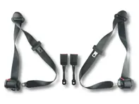 Retractable 3-point inertia reel front seat belt kit Porsche 996 Coupe 1997 to 2001 - 99680318304, 99680303304, 99680303408