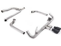 Milltek sports exhaust with cat replacement and cerakote black trims. Porsche 718 GTS 2.5ltr