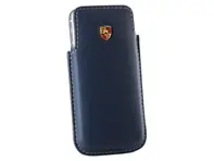 Estuche Porsche para iPhone 5, azul yate con pespuntes grises - WAP0300160E