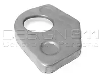 Heater tube bracket. Porsche 356 B T5 - 64450102700, 64450102800, PP109AL2, PP109AR2, P109AL2, P109AR2