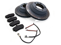 Bremsbeläge und Bremsscheibenpaket hinten. Porsche Cayman GT4 Zimmermann - 98135240780, 98135240880, 99135294701, 99160918500