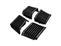 Bumper bellows, Front and Rear set. Porsche 911/930 1974-89 - 91179950563, 91179950564, 91179950513, 91179950514, 91179950565, 91179950566, 91179950515, 91179950516