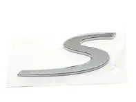 S - Chrome rear badge for Porsche 970 Panamera - 97055924303, 97055924302