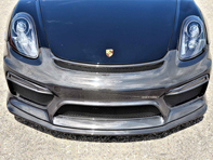 前保险杠和扰流板，碳纤维。保时捷 981 Cayman GT4 - 981505010 - SF/C/981-505-010