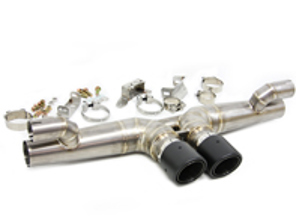 Terminale di scarico in titanio con terminali in carbonio Porsche 991 GT3 - DesignTek - 99711102799, 99711102790, 99711102792 - GT3, R