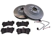 Front brakes disc Ø: 390 mm and brake pads package Porsche Macan Turbo 440Bhp - PAA698151, 95B907253D, 95B615301P, 95B615301M