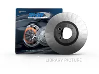 Disque de frein avant monobloc lisse, 322 x 32 mm. Porsche 928 GTS - 92835104501, 92835104601 - PFL31451, PFR31461