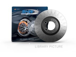 前制动盘转子，光滑一体式，322x32mm。保时捷 928 GTS - 92835104501, 92835104601 - PFL31451, PFR31461