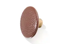 Push button for luggage compartment lining, Chestnut Brown. Porsche 968 - 999591885139QA, 99959188513