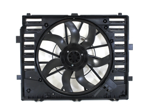 Water radiator air duct with fan. Porsche 958 Cayenne >>2014 - 95810606112, 95810606120, 95810606110, 95810606111, 47857A