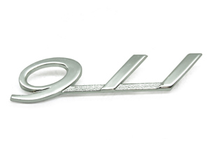 911 - Stemma angolato cromato per Porsche 911 1965-66 - 90155930320