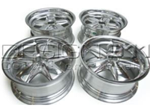 16' Style 548C Fuchs Style Alloy Wheels CHROME FINISH 7.0J and 8.0J For Porsche Car - 91136211500, 91136211590, 91136211700, 91136102099, 91136211790