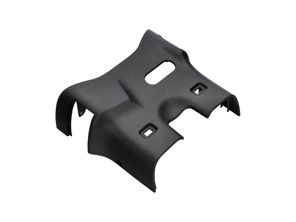 Garniture de colonne de direction inférieure, noir satiné. Porsche 986 Boxster / 996 Carrera 1997-1999 - 9965522750201C, 9965522750001C