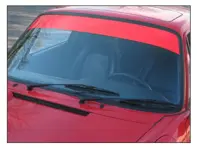 Viseras de parabrisas Rennline, en Flat Black. Porsche 986 Boxster - E45