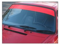 Rennline Windschutzscheibenvisiere in Flat Black. Porsche 986 Boxster - E45