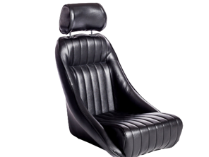 Asiento clásico Corbeau. En Vinilo Negro. Porsche 911/964/968/944 - 120804, 120804/W