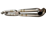 Sportauspuff Schalldämpfer Bypass x Rohr mit Katalysatoren. Porsche 997.1 Turbo - 99711102772 - 9M9711102772