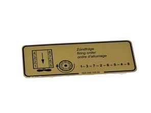 Orden de encendido de la pegatina. Porsche 928 / 928 S - 92800610500