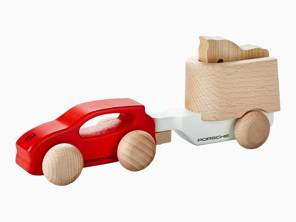 Voiture jouet en bois - Cayenne avec remorque à chevaux - WAP0407000PHZA, WAP0406240SHAT, WAP0406230SHAS, WAP0406220RHZA, WAP0406200PTHA, WAP0406100PTHA, WAP0400150NLRT, WAP0400100NRTR, WAP0400020L0EF