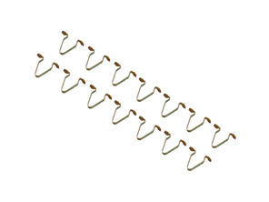 Türleistenclips, 14er-Set. Porsche 911/964/993 1965-98 - 99959132601, 99959132602 - 9400032, 1686550100, 1686550200