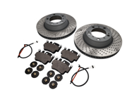 Pacchetto pastiglie freno e disco freno POSTERIORE. Porsche 996 C4S / 996 Turbo - 99661236500, 99661236501, 99635294903, 99635208602, 99635208600, 99635240502, 99635294904, 99635240602, 90026904701, 99906705009, 99635195901