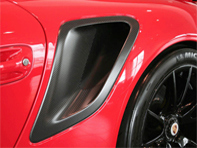 Air Intakes Modified Like the 997GT2 RS Look. Porsche 997 Turbo - 9975043600, 99750436001, 99750436002, 99750436003, 99750436101G2X