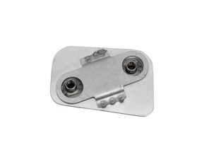 Door striker mounting plate. Porsche 911 - 91150204109, 91150204209, 91150204100, 91150204102, 91150204104, 91150204201, 91150204202, 91150204203, 91150204204 - PP210DL, P210DL, PP210DR, P210DR