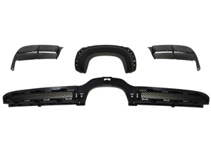 Kit diffusore posteriore stile GT4. Porsche 981C Cayman / 981 Boxster - 98150551180, 98150585380, 98150551180, 98150581180, 98150551280